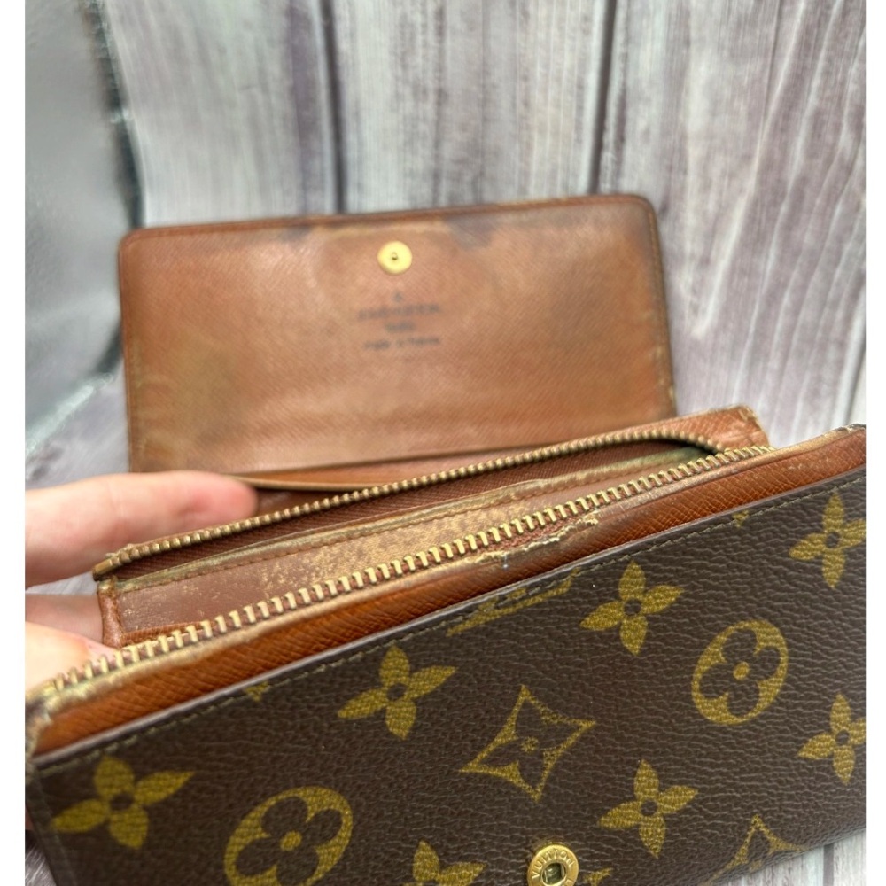 LOUIS VUITTON Vintage Porte-Monnaie Tresor Wallet Monogram VTG - Picture 13 of 14
